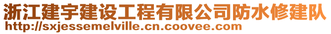 浙江建宇建設工程有限公司防水修建隊