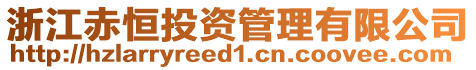 浙江赤恒投資管理有限公司