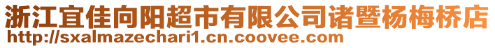 浙江宜佳向阳超市有限公司诸暨杨梅桥店