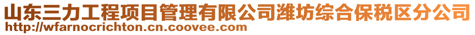 山東三力工程項目管理有限公司濰坊綜合保稅區分公司