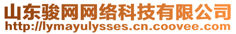 山東駿網(wǎng)網(wǎng)絡(luò)科技有限公司