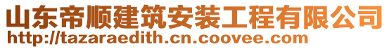 山東帝順建筑安裝工程有限公司