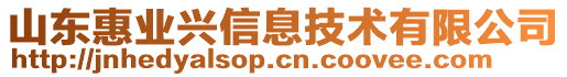 山東惠業(yè)興信息技術有限公司