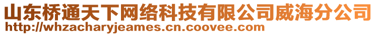 山東橋通天下網絡科技有限公司威海分公司