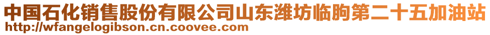 中國石化銷售股份有限公司山東濰坊臨朐第二十五加油站