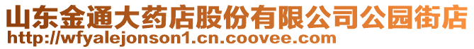 山東金通大藥店股份有限公司公園街店