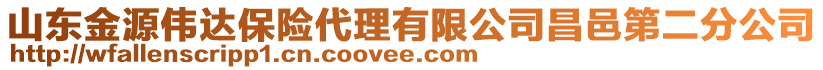 山東金源偉達(dá)保險(xiǎn)代理有限公司昌邑第二分公司