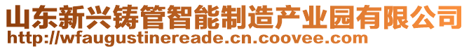 山東新興鑄管智能制造產(chǎn)業(yè)園有限公司