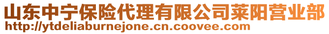 山东中宁保险代理有限公司莱阳营业部