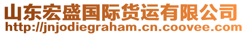 山東宏盛國(guó)際貨運(yùn)有限公司