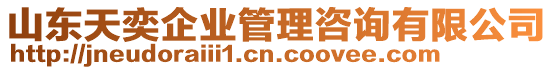 山東天奕企業(yè)管理咨詢有限公司