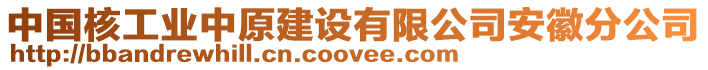 中國(guó)核工業(yè)中原建設(shè)有限公司安徽分公司