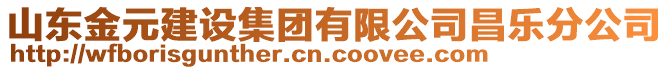 山東金元建設(shè)集團(tuán)有限公司昌樂(lè)分公司