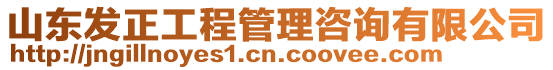 山東發(fā)正工程管理咨詢有限公司