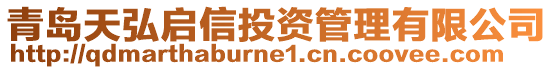 青島天弘啟信投資管理有限公司