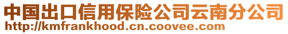 中國出口信用保險公司云南分公司