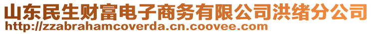 山東民生財(cái)富電子商務(wù)有限公司洪緒分公司