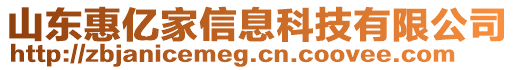 山東惠億家信息科技有限公司