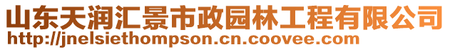 山東天潤匯景市政園林工程有限公司