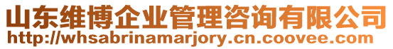 山東維博企業(yè)管理咨詢有限公司