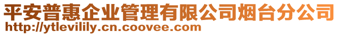 平安普惠企業(yè)管理有限公司煙臺分公司