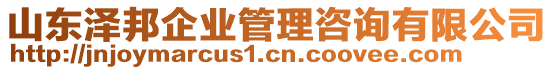 山東澤邦企業(yè)管理咨詢有限公司