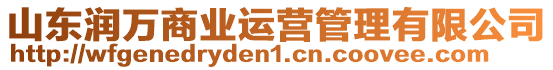 山東潤(rùn)萬(wàn)商業(yè)運(yùn)營(yíng)管理有限公司