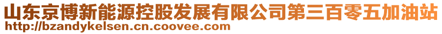 山東京博新能源控股發(fā)展有限公司第三百零五加油站