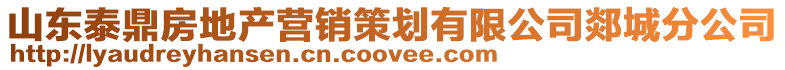 山東泰鼎房地產營銷策劃有限公司郯城分公司
