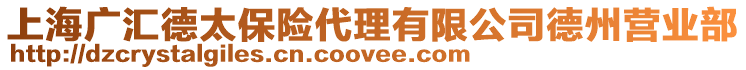 上海廣匯德太保險代理有限公司德州營業(yè)部