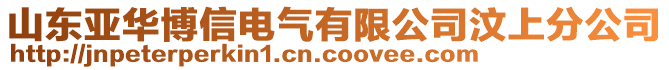 山東亞華博信電氣有限公司汶上分公司