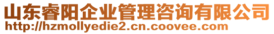 山東睿陽企業(yè)管理咨詢有限公司