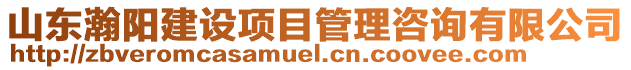 山東瀚陽建設(shè)項目管理咨詢有限公司