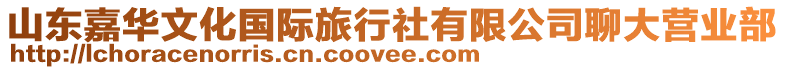 山東嘉華文化國際旅行社有限公司聊大營業部