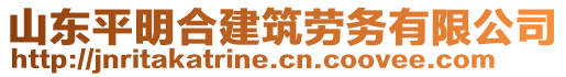 山東平明合建筑勞務(wù)有限公司