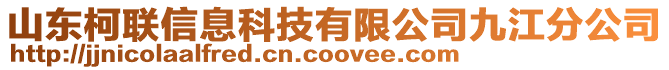 山東柯聯(lián)信息科技有限公司九江分公司