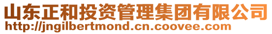 山東正和投資管理集團有限公司