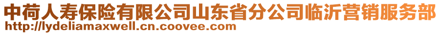 中荷人壽保險有限公司山東省分公司臨沂營銷服務部