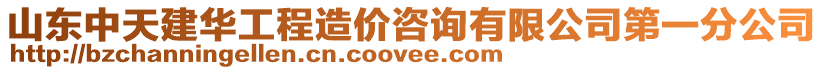 山東中天建華工程造價咨詢有限公司第一分公司