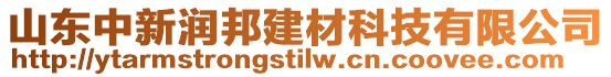 山東中新潤邦建材科技有限公司