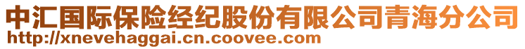 中匯國際保險(xiǎn)經(jīng)紀(jì)股份有限公司青海分公司