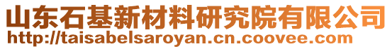 山东石基新材料研究院有限公司