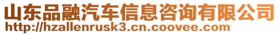 山東品融汽車信息咨詢有限公司