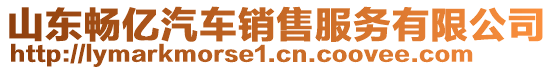 山東暢億汽車銷售服務(wù)有限公司