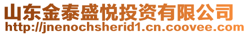 山東金泰盛悅投資有限公司