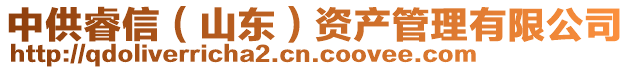 中供睿信（山東）資產(chǎn)管理有限公司