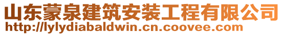 山東蒙泉建筑安裝工程有限公司