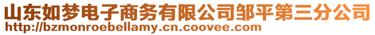 山東如夢電子商務有限公司鄒平第三分公司