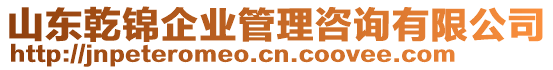山東乾錦企業管理咨詢有限公司