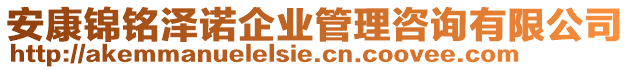 安康錦銘澤諾企業(yè)管理咨詢有限公司